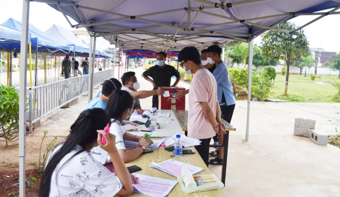 缅甸果敢老街市区12-17岁第二剂疫苗接种圆满完成