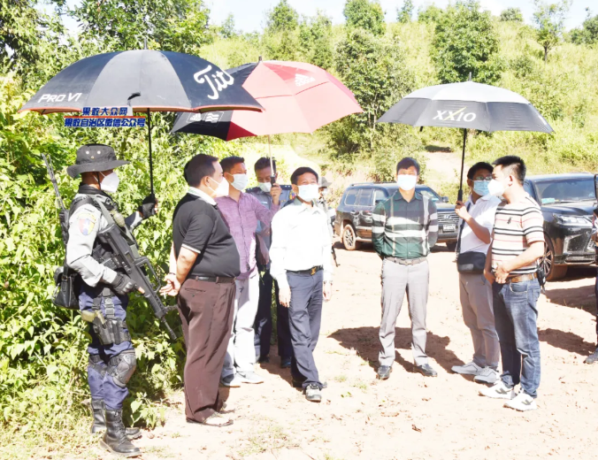 缅甸果敢自治区领导部署125驻检部门办公区建设