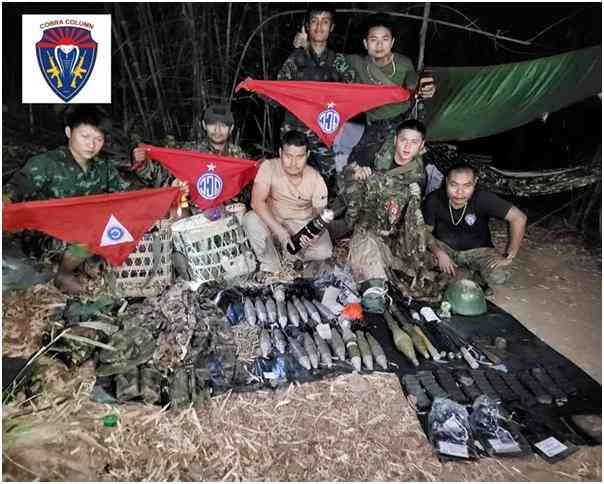 KNLA、PDF联合部队在雷格果新镇再缴获缅军武器弹药一批